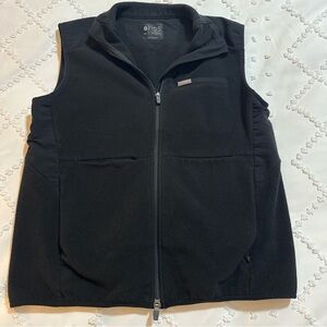 Figs Scrub Black Women’s Fleece Vest Sz L